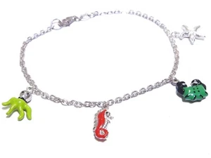 Impresionante pulsera de 5,1 g con dije en forma de criatura hermosa de plata .925 para dama - Imagen 1 de 5
