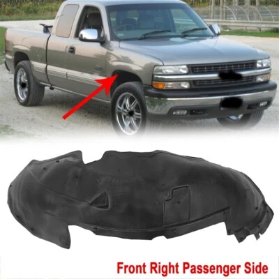 Inner Fender Liner For 1999-2007 Chevrolet Silverado 1500 Front Passenger Side Foto 1 de 4