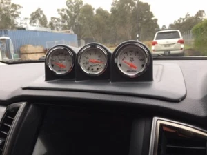 3 Gauge Dash Mount to suit FORD EVEREST 3 x 52 mm PAINTED Factory Grey 2015 -ON - Picture 1 of 1