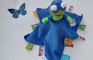 Lovey Kermit the frog Sensory Plush Blanket, Sensory Plush Comforter 21 x 21 . - Picture 1 of 11