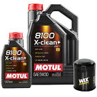 6L Motul 8100 X Clean And 5W30 Wix Filter Motor Oil Change Kit Api Sn Cf