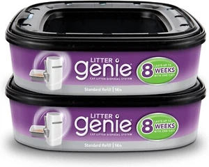 Litter Genie Refill 2 Pack Cat Poop Disposal Bag Standard 14 ft - Picture 1 of 1