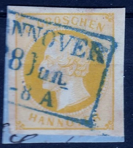 == AD Hannover Mi. 16a gest. azul L3 "HANNOVER", cat. 85€ == - Imagen 1 de 1