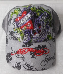 Don Ed Resistente Bordado GRIS Camionero Sombrero Malla Calavera Mata Amores Lentamente - Imagen 1 de 11