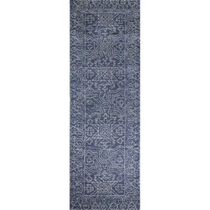 Bashian Venezia Fenwich 2'6" x 8' Area Runner Rug in Azure - Picture 1 of 3