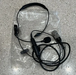 NUEVOS Auriculares / Micrófono Harris RF-5961-HS005 PTT con 6 PINES CONEXIÓN CON ESPECIFICACIONES MIL - Imagen 1 de 8