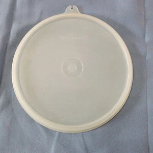 Vintage Tupperware USA Seal Sheer Clear Round Replacement 6" Tab Lid Only #227 - Picture 1 of 5