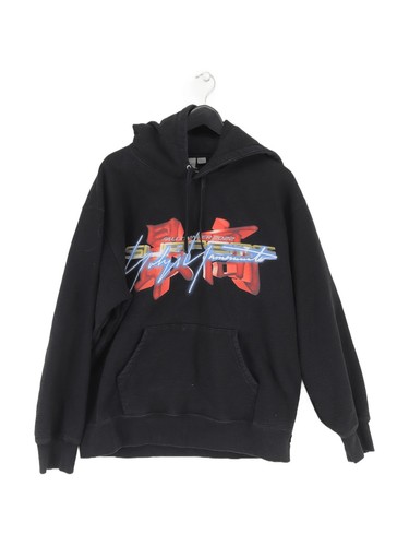 Supreme Felpa Uomo con Cappuccio L Nera Grafica Cotone con Pullover Poliestere