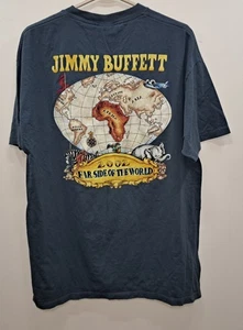 Vintage Jimmy Buffett Shirt Herren XL blau 2002 Far Side of the World Tour Giant Tag - Bild 1 von 4