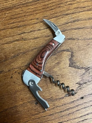 Laguiole Francia Fontenille Vino/Sacacorchos de Camarero Abridor de Botellas Cuchillo Herramienta Foto 1 de 4