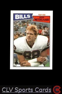 Football sports Topps Pete Metzelaars Buffalo Bills Rookie - Image 1 of 2
