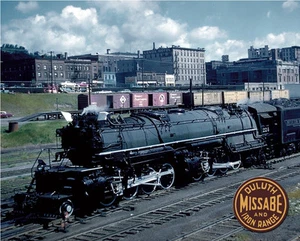 Duluth, Missabe & Iron Range "Yellowstone" in Duluth stabiles Blechschild - Bild 1 von 1