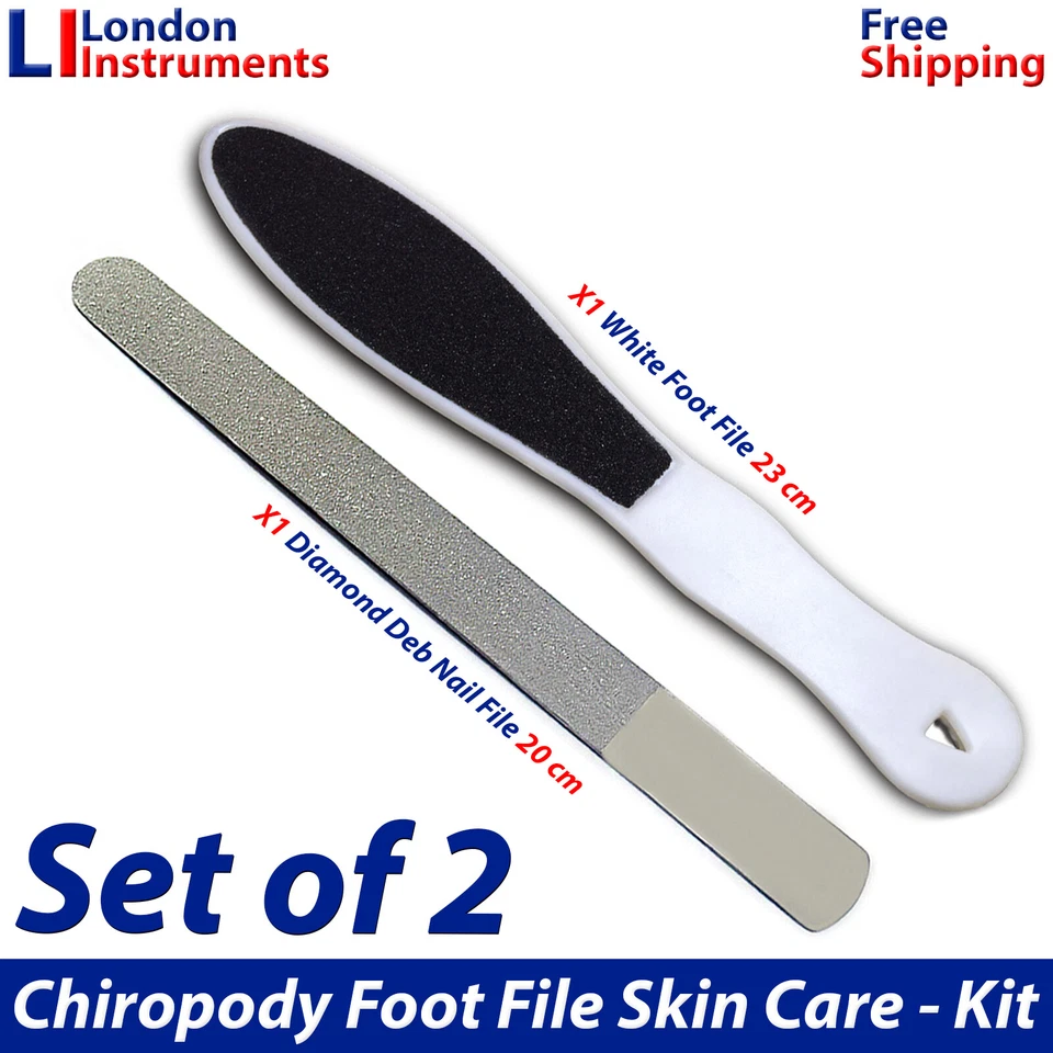 BEADEN® INSTRUMENTS Fußpflege Fußpflege Filer Hornhaut & Diamant Deb Fußfeile Harthautpflege 2er Set