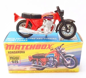 Matchbox Lesney Superfast 1:35 HONDA CB 750 HONDARORA Red Nr. 18 MIB`74 RARE! - Picture 1 of 5