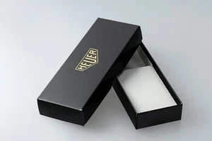 NEU - Reprint Heuer Vintage Uhrenbox Etui Armbandbox schwarz - Bild 1 von 1