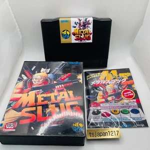 SNK NEO GEO AES ROM Metal Slug Video Games Software Convert with Manual Box Used - Picture 1 of 10