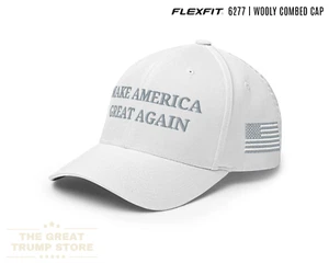 MAGA White Hat Make America Great Again Cap Trump Baseball Hat, Flex Fit, S/M - Picture 1 of 23
