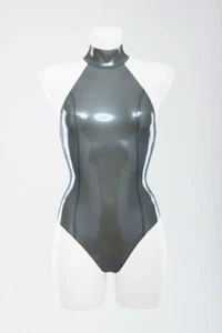 Traje de baño de látex Traje de baño de goma Espalda abierta Body dulce personalizado 0,4 mm - Imagen 1 de 5