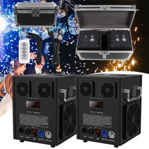 2x 750W Sparkular Funkenmaschine Cold Spark Machine DMX Hochzeit DJ Weihnachten - Afbeelding 1 van 43
