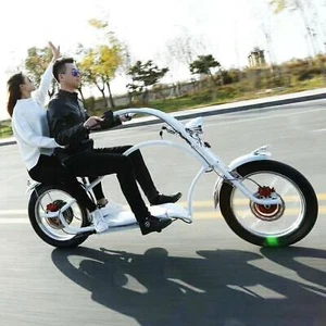 Secutronic 60v/800w Two Seater Electric Chopper Bicycle Ebike Scooter W/ BAG