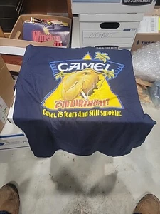 T-shirt cammello sigarette personaggio liscio 75° blu grande nuova - Foto 1 di 5