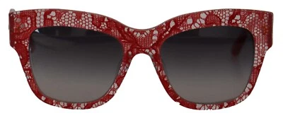 Gafas de sol DOLCE & GABBANA DG4231F rojo encaje acetato rectangular tonos PVP 500 USD Foto 1 de 4