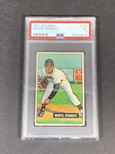 Monte Kennedy 1951 Bowman # 163 PSA 3 VG - Picture 1 of 2