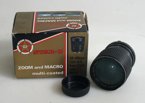 28-85MM 3.5-4.5 IN ORIGINAL BOX FOR MINOLTA MD WITH REAR CAP FOR PARTS - Picture 1 of 1