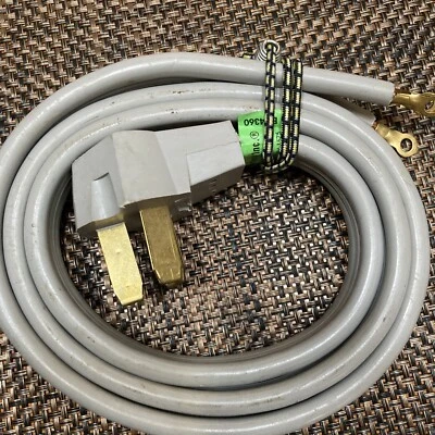 🇺🇸HEAVY DUTY 50 Amp Estufa Horno Cable de alimentación Enchufe 3 clavijas cables 6/2 y 8/1 Foto 1 de 4