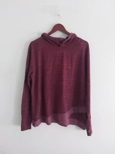 Athletic Works Women’s Maroon Burgundy Long Sleeve Pullover Hoodie SZ XL (16-18) - Picture 1 of 8