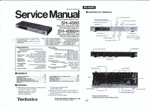 Technics Service Manual für SH- 4060 mit Ergänzung Copy Nachdruck - Picture 1 of 2