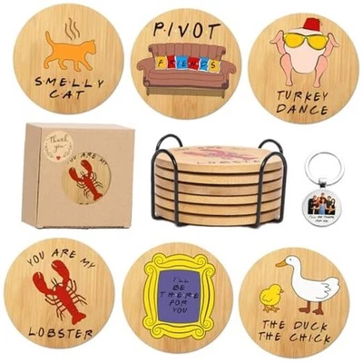 Friends Merchandise Posavasos para Bebida, Programa de TV Mercancía Regalos para Fans,  Foto 1 de 4