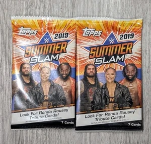 2019 Topps WWE Summerslam Factory LOT Sealed 2 TWO PACKS ONLY - Bild 1 von 1