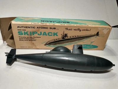 SUBMARINO ATÓMICO DE COLECCIÓN SNN 585 SKIPJACK K&O LÍNEA DE FLOTA SUBMARINO DE JUGUETE Y CAJA 805 Foto 1 de 4