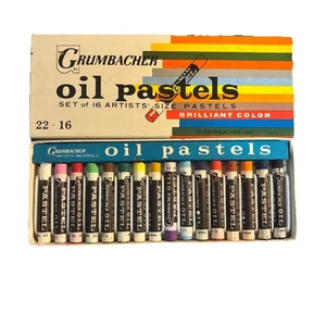 Vintage Grumbacher Ölpastelle 16er Set 22 - 16 Brillante Farbe - Bild 1 von 4