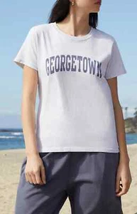 C110 John Galt Chloe “Georgetown” Graphic Tee – One Size – Light Gray – BNWT - Picture 1 of 5