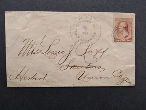 Carolina del Sur: Cubierta Pomaria 1886, diente de sierra condado de Newbury y cancelación del director de correos - Imagen 1 de 3