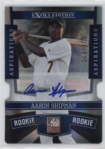 2010 Donruss Elite Extra Edition /100 Aaron Shipman #181 Auto