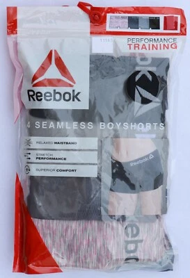 Reebok #11163 NEW Women's Performance Training 4 Seamless Boyshort Underwear - Image 1 of 3