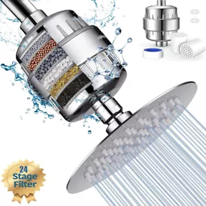24 Stage Shower Head Filter Purifier with Filter for Hard Water Softener USA - Picture 1 of 10