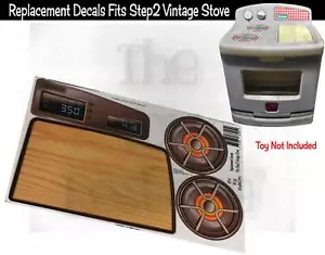 The Toy Restore Replacement Stickers fits Step2 Vintage Stove Stovetop Range ... - Picture 1 of 6