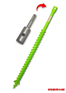 40 mm broca de tierra de doble eje SDS PLUS adaptador broca de orificio de tierra broca de estaca broca - Imagen 1 de 8