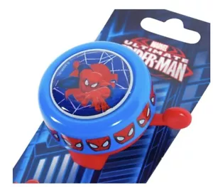 Campanello bici bambini Spider-Man blu rosso facile montaggio supereroi Marvel - Foto 1 di 3