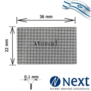 Surgical Titanium membrane 36x22x01 Ø 0.6 mesh bone tack barrier - Picture 1 of 4