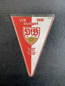 Wimpel VfB Stuttgart - Meister 1950, 1952 - Pokalsieger 1954, 1958 - ca. 17 x 26