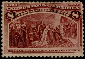 USA SCOTT 236, 8c magneta, M MINT. Cat $80. - Picture 1 of 1