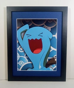 Póster fotográfico de Pokémon enmarcado en exhibición Wobbuffet mate 8,5x11 - Imagen 1 de 4