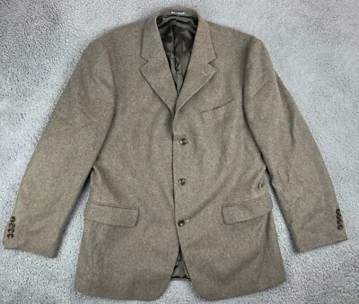 Oscar de la Renta Blazer Men's 44 R Wool Cashmere Coat Jacket - Image 1 of 4