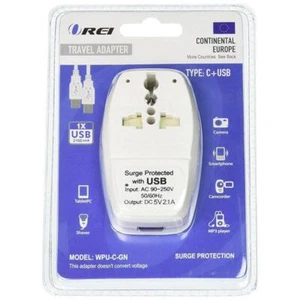 Russia Travel Adapter Plug with USB and Surge Protection - Type C - Picture 1 of 3