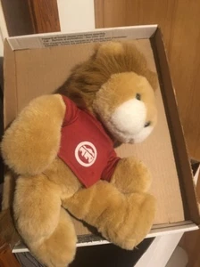 VTG 1994 16" Logo Bear Brand Plush Lion Stuffed Animal Toy 1987 Sailboat Waves - Picture 1 of 5